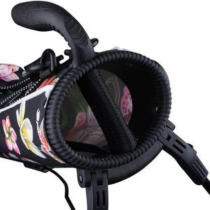 Orlimar Pitch ‘N Putt Lightweight Golf Stand Bag for Men & Women - color: Hibiscus Flowers