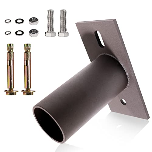 Slip Fitter Adapter Bracket with 2-3/8in OD Tenon | Light Fixture Mounting Bracket Rustproof Rainproof for Outdoor Parking Lot Lights Flood Lights , Durable Steel, Dark Bronze - size: Slip Fitter Adapter 1 Pack