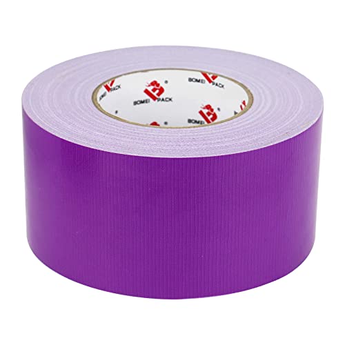 3 Inch Purple Duct Tape Waterproof,Heavy Duty,3 Inch x 60 Yards,9 Mill Thick Industrial Grade Duct Tape Purple,No Residue,Strong,Flexible and All Weather,Professional for Indoor & Outdoor Use - color: purple