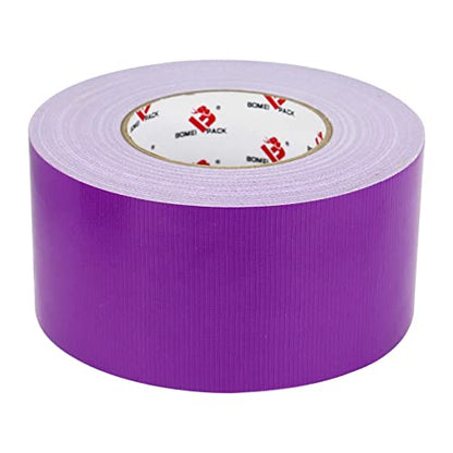 3 Inch Purple Duct Tape Waterproof,Heavy Duty,3 Inch x 60 Yards,9 Mill Thick Industrial Grade Duct Tape Purple,No Residue,Strong,Flexible and All Weather,Professional for Indoor & Outdoor Use - color: purple