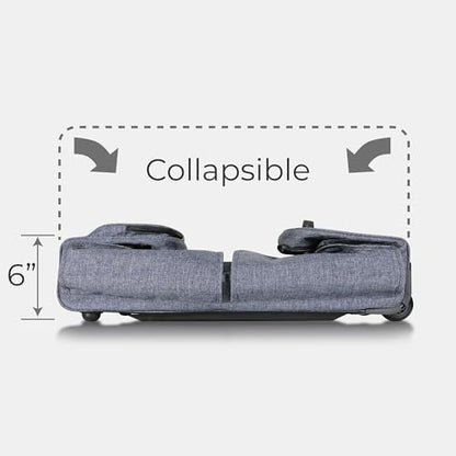 Mavii Deluxe Dance Bag with Garment Rack, 28 Inch Rolling Duffel for Competitions & Travel, Patent-Pending Stability Frames, Lightweight Aluminum Rack, Wheeled Upright Luggage, Heathered Gray - color: Grey-Deluxe 28"