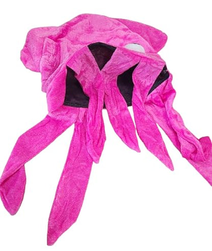 Kirei Sui Colorful Plush Squid Octopus Funny Halloween Party Crazy Hat Costume for Adults - color: Pink