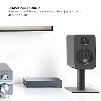 Kanto YU Passive 4" Passive Bookshelf Speakers with 1" Silk Dome Tweeter | External Amplifier Required | Pair | Matte White - color: White, size: 4" Woofer - 4 Ohm - 70 Watts Per Speaker