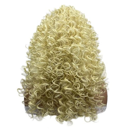 Aimole Long Curly Wigs Synthetic Heat Resistant Hair Cosplay Women Wig (613 Blonde) - color: 613 Blonde