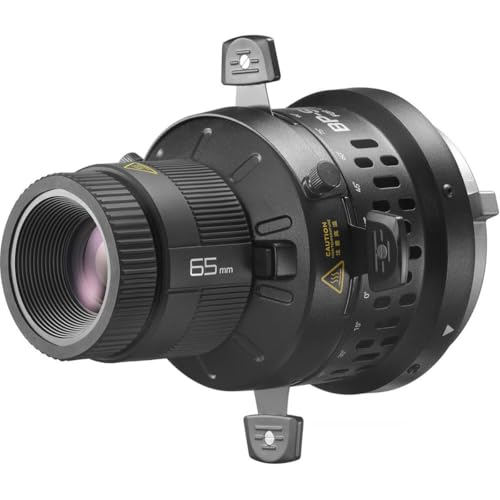 Godox Litemons LED Projection Attachment (65mm) | Includes 65mm lens, gobo set, holder and bag for projection, lighting and travel
