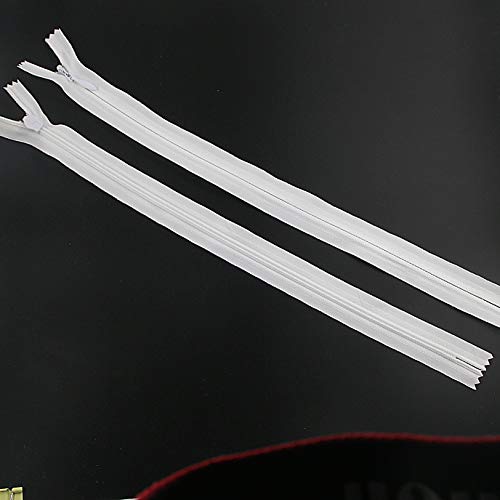 Leekayer 20PCS Invisible Nylon Coil Zipper,Clothing Zipper,DIY Sewing Tool | Leekayer 20PCS Invisible Nylon Coil Zipper,Clothing Zipper,DIY Sewing Tools for Craft Special(24 inch,White) - color: White, size: 24inch-20PCS
