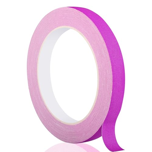 GEYYANG Purple Spike Tape, 1/2 inch x 20 Yards, Fluorescent Gaffers Tape | Gaffer Tape for Marking,Labeling,Residue Free,Non-Reflective - color: Purple, size: 1/2 Inch x 20 Yards