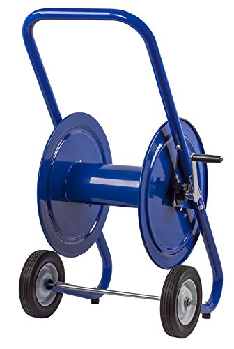 Coxreels 117-3-200-DM Hand Crank Dolly Hose Mount | Water Hose Cart with Wheels | Industrial Water Hose Reel Cart | Mobile Reel for Garden Hose | Fits 3/8'' x 200' Hose | 21” x 19” x 36.25” - size: 3/8" x 200'