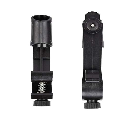 Adjustable Drum Rim Mic Clips, Microphone Mount Clamp (Pack of 2) | Rim-Mount Mic Clips Position Microphones Without a Floor Stand, Check Drum Rim and Microphone Fit Before Purchase