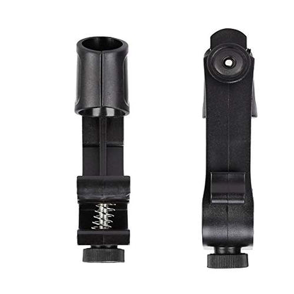 Adjustable Drum Rim Mic Clips, Microphone Mount Clamp (Pack of 2) | Rim-Mount Mic Clips Position Microphones Without a Floor Stand, Check Drum Rim and Microphone Fit Before Purchase