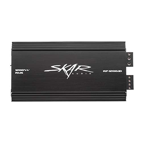 Skar Audio RP-1200.1D Monoblock Class D MOSFET Amplifier with Remote Subwoofer Level Control, 1200W - size: 1200 Watt Class D Monoblock
