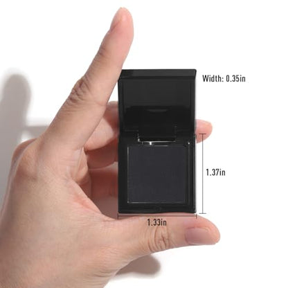 UCANBE Black Single Eyeshadow Palette, Highly Pigmented Matte Eye Shadow Powder, Professional Long-Lasting Waterproof Makeup Palette - color: 13 Black