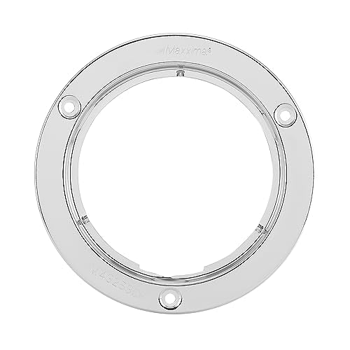 Maxxima (M43253CH) Chrome Finish 4" Round Stainless Steel Security Flange - size: 4 inches Round w/ Chrome Finish