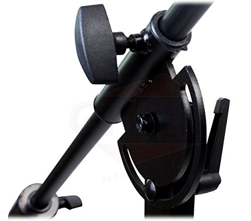 GRIFFIN 11FT Tall Rolling Mic Boom Stand (Extended XHeight Edition) with Telescopic Arm & Tripod Base – Studio Microphone Wheeled Stand for Overhead Drums, Choir, Vocal Recording - size: 1 Pack