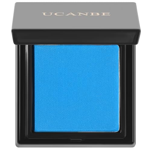 UCANBE Blue Single Eyeshadow Palette, Highly Pigmented Matte Eye Shadow Powder, Professional Long-Lasting Waterproof Makeup Palette - color: 11 Blue