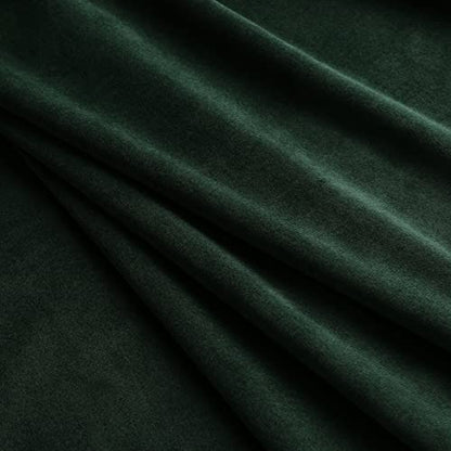 Benedeco Emerald Green Velvet Blackout Curtains 52x120, 2 Panels | Elegant Room Darkening Thermal Insulated Noise Reducing Velvet Window Drapes with Back Tab and Rod Pocket for Living Room - color: Emerald Green, size: 52"W x 120"L (Pack of 2)