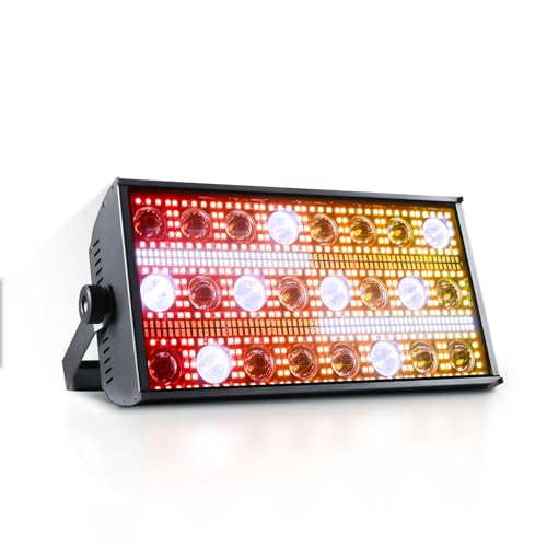 LED Stage Light 300W Strobe Lights, Wash & Beam DJ Bar Lighting, 664 Pcs RGBW LED with DMX512 Sound Activated 5/10/112 CH Uplights for Christmas Event Party Wedding Church Disco Club