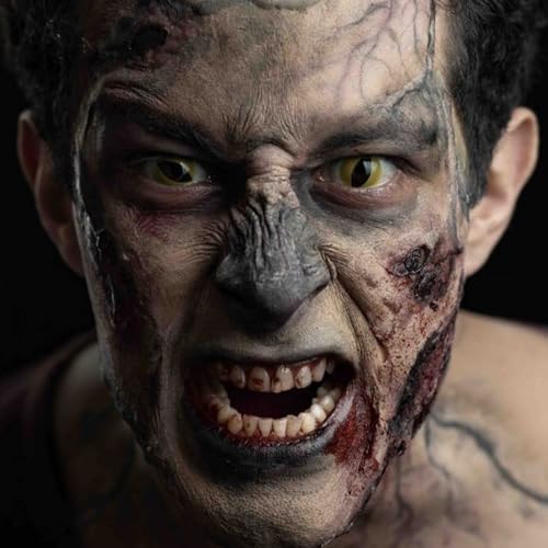 Fake Blood Scar Wax SFX Makeup Kit, Professional Special Effects Set with Scar Wax & Coagulated Blood Scab Gel for Realistic Zombie, Vampire & Monster Wounds, Halloween Cosmetic - color: SFX Makeup Kit 4PCS