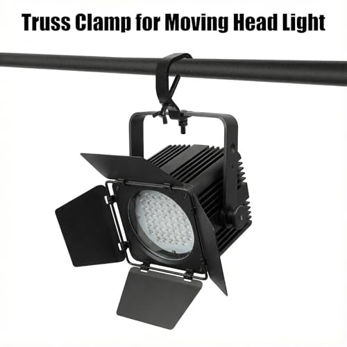 10 Pack Stage Light Clamp Hook Bulk, Fits OD 1.18"-2" Truss Heavy Duty Aluminum Alloy Truss Clamps, Aluminum Alloy Stage Lights Hook Black