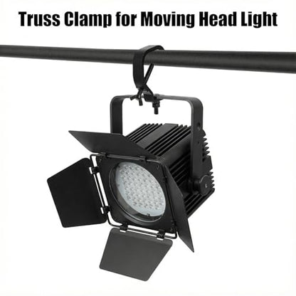 10 Pack Stage Light Clamp Hook Bulk, Fits OD 1.18"-2" Truss Heavy Duty Aluminum Alloy Truss Clamps, Aluminum Alloy Stage Lights Hook Black