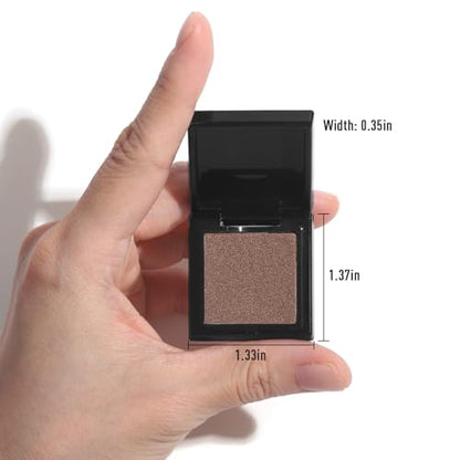 UCANBE Tapestry Taupe Single Eyeshadow Palette, Highly Pigmented Shimmer Eye Shadow Powder, Professional Long-Lasting Waterproof Makeup Palette - color: 17 Tapestry Taupe