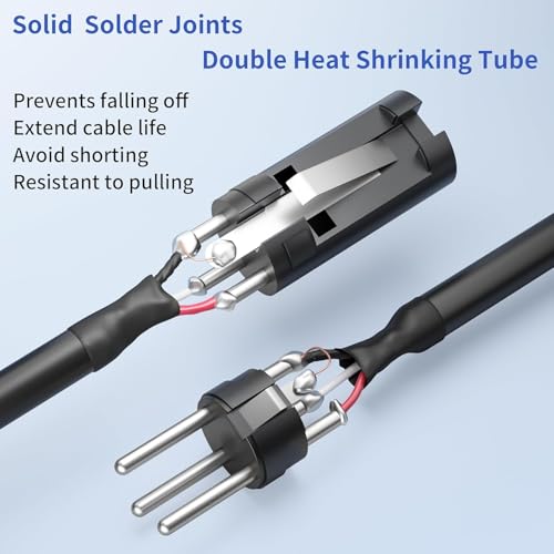 SMALL-EYE 3 Pin DMX Cables 15 ft 4-Pack, Male to Female Lighting Cable | DMX512 Signal Protocol, 116Ω Optimized Impedance, Reduced Signal Interference, Reliable Connector Fit - size: 15 Feet - 4 Packs