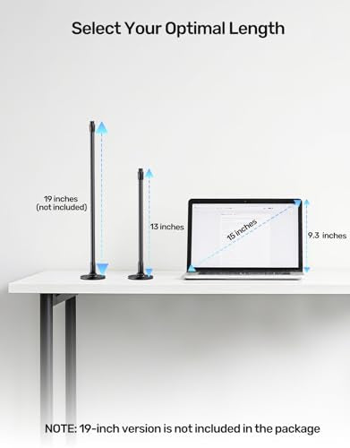 13" Microphone Gooseneck Extension, 5/8-27 Thread, 360° Swivel, Heavy Duty | 2.5 lb High Load Capacity, Flexible Metal Arm, Durable Build, Supports Mic/Webcam/Phone for Podium, Lecture, Recording, DIY - size: 13 Inch Gooseneck