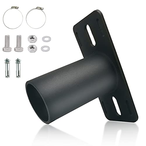 Tenon Slip Fitter Adapter for Led Parking Lot Light, 90 Degree 2-3/8 inch Fixture Mounting Bracket, Rustproof Rainproof, Black Metal Pole Mount for Barn Shoebox Led Lights, Outdoor - size: 1PCS-2-3/8 Inch