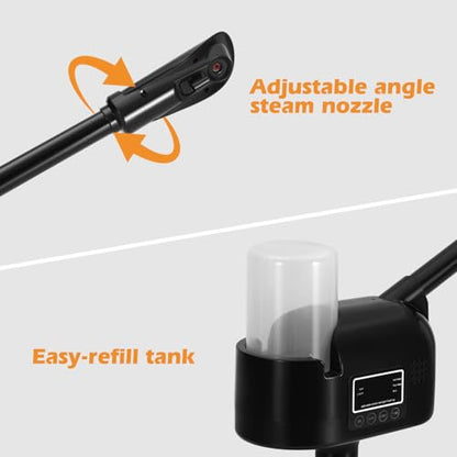Artist hand Hot Facial Steamer Professional for Facial Deep Cleansing | Esthetician Facial Steamer with Timer, Facial Machine Fast Heating Moisturizing for Beauty Salon Spa Home Use, Black - size: Black Hot Only