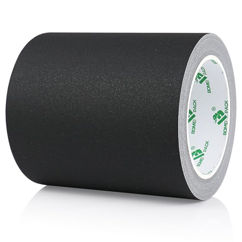 BOMEI PACK Black Matte Gaffer Tape Non-Reflective 5inch x 20yds No Residue Hand Tear Fabric Self-Adhesive Tape for Labeling, Cable, Photography, Painters,Walls,Electrical and Cords - color: Black