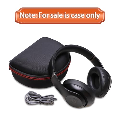 Case for Beats Studio Pro/Solo 4/Studio3/Solo3 Wireless Headphone Red | Hard Carrying Travel Case for Beats Studio Pro/Solo 4/Studio3/Solo3 Wireless Headphone - color: Red