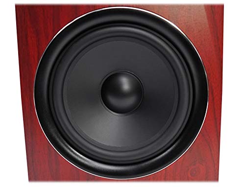Rockville APM8C 8" 2-Way 500W Active/Powered USB Studio Monitor Speakers Pair | 400W Peak / 200W RMS, Class D Amp, RCA In/Out, Crossover/Phase/Volume Control, Front Port, MDF Enclosure, Auto Power - color: Cherry
