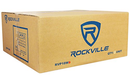 Rockville RVP18W4 18" Raw Replacement DJ PA Subwoofer, 4 Ohm | 1200W Peak / 600W RMS, 90 Oz Magnet, 3" CCAW Voice Coil, Paper Cone, Steel Basket, Banana Terminals, 26Hz-500Hz, 101dB - style: 4 Ohm