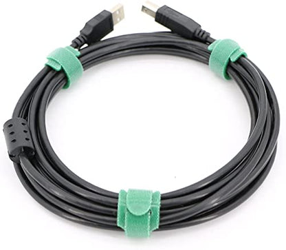 50pcs Reusable Fastening Adjustable Cable Ties Wire Management (6 Inch, Green) - color: Green, size: 6 Inch