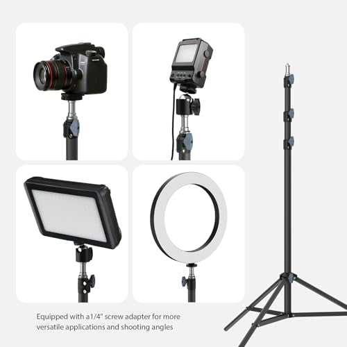 10ft/118 Heavy Duty Photography Light Stand, Tripod with 1/4" Screw - size: 9.84ft-Ø28mm