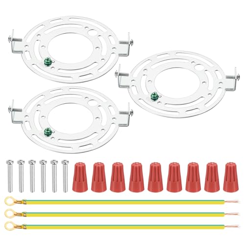 PATIKIL 3 Set 125mm (4.92") Universal Light Fixture Mounting Bracket Kit - size: 125mm (4.92")