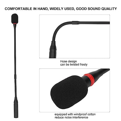 17.7 Inch Gooseneck Microphone with Noise Reduction for Meeting Rooms Conference (Aluminum Alloy Podium Microphone with Noise Reduction for Meeting Rooms Multipurpose)