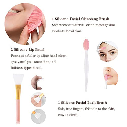 Koccido Makeup Brushes 22 Pcs Makeup Kit,Foundation Brush Eyeshadow Brush Make up Brushes Set (Pink, 22 Piece Set) - color: Pink, size: 22 Piece Set