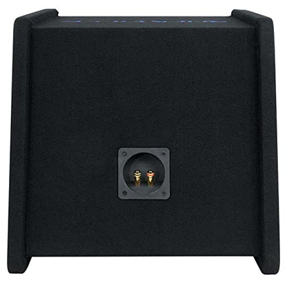 Rockville RV12P 12" 600W Car Audio Subwoofer in Vented Sub Enclosure Box, 4 Ohm, High-Performance Bass, MDF Construction Perfect for Car Audio Systems | 600W Peak / 300W RMS, Polypropylene Cone, Aluminum Voice Coil, Bass Reflex Aero-Port, 15 Degree Angle,