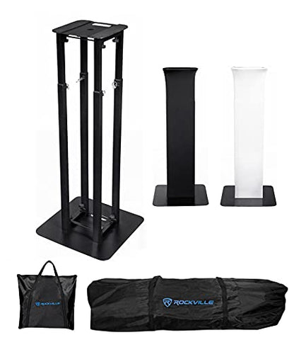 Rockville Rock SPOT 260W DJ Moving Head Light Bundle with RTP32B Stand