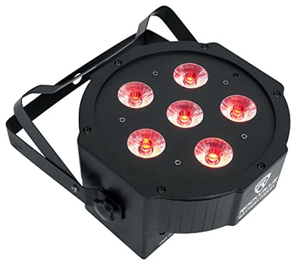 Rockville Battery PAR 61 36W Rechargeable RGBWA+UV DMX Wash Light, 25 Degree Beam, Replaceable Batteries, IR Remote, Sound-Activated, for DJs and Events | 12-18 Hour Battery Life, Stage Lighting, Remote Included, Sound Activated, Strobe, 6/10 DMX Channels