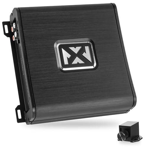 NVX VAD10001 v2 Model Monoblock Class D Amplifier 2000W Peak | 1000W RMS, 1/2/4-ohm Stable, Low Pass X-Over, Bass Boost, Remote Subwoofer Bass Knob, for Car/Truck/Marine/UTV/Motorcycle - style: 1000W Monoblock
