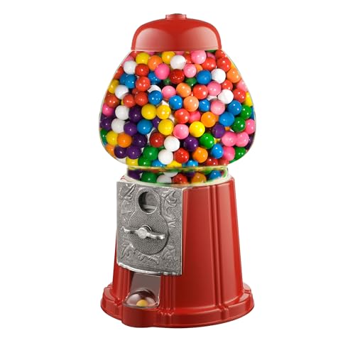 Great Northern Popcorn Vintage Gumball Machine, Red, 11" - color: Red