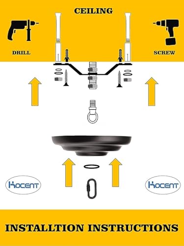 KC&KST 5" Ceiling Light Cover Plate Canopy Kit - 2-Pack, Heavy Duty, Bronze Cover for Chandelier/Pendant/Swag Light, Includes Loop, Cross Bar and Mounting Screws (Bronze-2PC) - color: Bronze-2PC