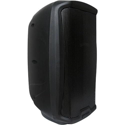 Gemini Sound AS-2110BT Active 10 Inch Woofer 1000W Watt DJ Monitor Powered Amplified PA Speakers System with Bluetooth Bundle with Auray SS-4420 Steel Speaker Stand and XLR Cable