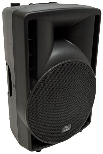 Harmony Audio 12" Powered PA Speaker with 15FT XLR Cable 800W Active DJ | Onboard amplification, hookup lead included, 12 inch, big sound for band gigs, karaoke, weddings, clubs, houses of worship