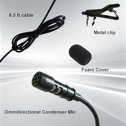 Replacement Lavalier Microphone Compatible with AKG Wireless Bodypacks–Condenser Lapel Mic with TA3F Mini 3-Pin Connector for AKG Bodypacks Transmitters for Singers, Speakers,Performers - size: Mini 3 Pin XLR (TA3F) - Lavalier