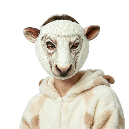 Sheep Bear Mask Animal Face Mask for Men Women Halloween Cosplay Party - color: Sheep