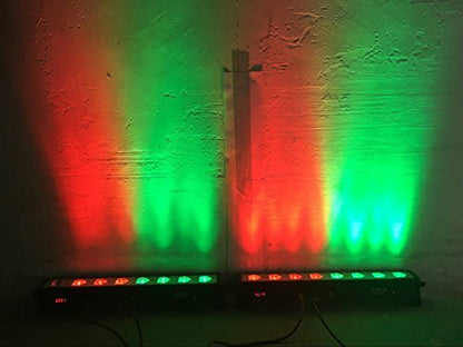 LED Par bar wall wash Stage Light,SENLAN 8pcsX3W RGB 3-in-1 LED and Full Aluminum House of 7 Modes DMX512 for Disco/Party/Theater