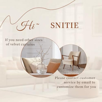SNITIE Sky Blue 52”x84” Long Velvet Curtains with Grommet - 2P - color: Sky Blue, size: 52"W x 84"L (Pack of 2)